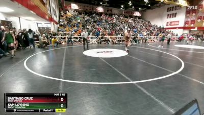 120 lbs Cons. Round 2 - Sam Loyning, Rocky Mountain vs Santiago Cruz, Rock Springs