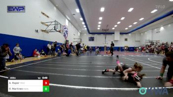 49 lbs Rr Rnd 3 - Annie Raper, Tecumseh Youth Wrestling vs Rozalyn Martinez, Marlow Outlaws