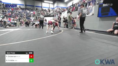 49 lbs Semifinal - Preslie Dickerson, Blue Devil Wrestling vs Ryker Friddle, Unattached