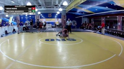 144 Gold Quarterfinal - Brian Rewis, Glynn Academy vs Matthew Braddock, Fleming Island