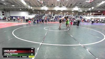 285 lbs Quarterfinal - Jakob Jerabek, Morningside (Iowa) vs Cohle Feliciano, Life University