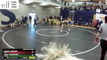 125 lbs. 3rd Place Match - Aiyana Perkins, Bixby vs Emmy Begemann, Fulton