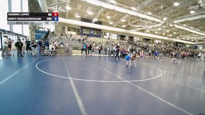 53 lbs Cons. Round 1 - Dominic Lopez, Sanderson Wrestling Academy vs Rhett Woolstenhulme, South Summit Wrestling Club