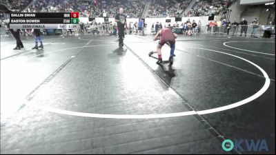 83 lbs Semifinal - Dallin Swan, IRONMEN Wrestling Club vs Easton Bowen, Standfast