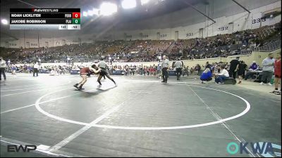 90 lbs Consi Of 16 #2 - Noah Lickliter, Perry Wrestling Academy vs Jakobe Robinson, Plainview Youth Wrestling Club