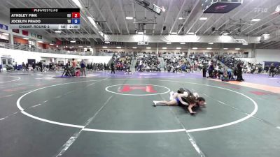 103 lbs Champ. Round 2 - Aynsley Fink, Ottawa University vs Jocelyn Prado, York University
