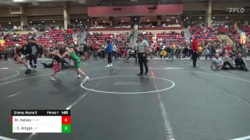 110 lbs Champ. Round 2 - Chance Briggs, Linn County Twisters vs Memphis Halsey, Frontenac Youth Wrestling Club