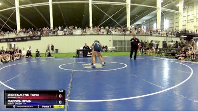 143 lbs Round 4 (6 Team) - Joreenalynn Tupai, Washington vs Madison Irwin, North Dakota