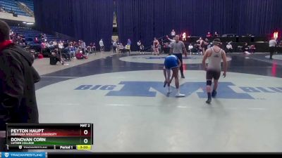 184 lbs Champ. Round 1 - Donovan Corn, Luther College vs Peyton Haupt, Nebraska Wesleyan University