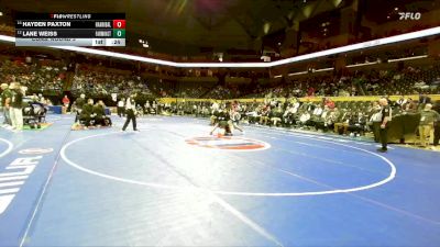 165 Class 3 lbs Cons. Round 3 - Hayden Paxton, Hannibal vs Lane Weiss, Farmington