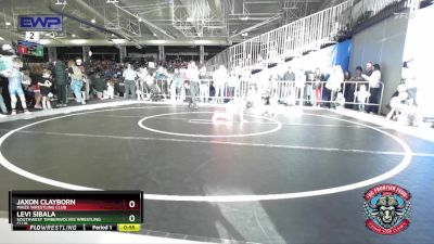 55 lbs Quarterfinal - Jaxon Clayborn, Maize Wrestling Club vs Levi Sibala, Southwest Timberwolves Wrestling Club
