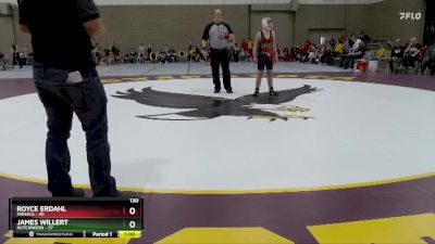 130 lbs Placement (4 Team) - Royce Erdahl, MAHACA vs James Willert, Hutchinson