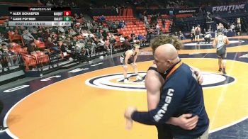 1A 215 lbs Quarterfinal - Alex Schaefer, Ottawa (Marquette) vs Cade Poyner, Coal City