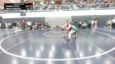 155 lbs Round 1 - Zeriah Dominguez, Idaho vs Kambree Stierle, Thunder Ridge Outlaws Wrestling Club
