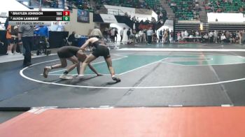 7A 113 lbs 1st Place Match - Braylen Johnson, Thompson HS vs Jaxon Lambert, Grissom Hs