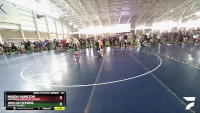 79 lbs Cons. Round 5 - Mason Hamilton, Sanderson Wrestling Academy vs Waylon Schiess, Salmon Savages