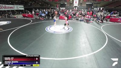 110 lbs Placement Matches (16 Team) - Hazel Hy, SAWA-GR vs Nohea Booth, LAWA-GR