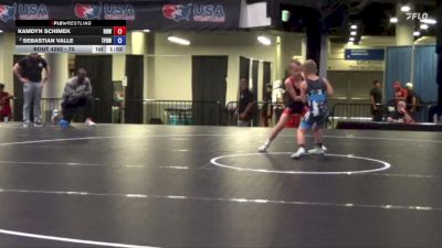 70 lbs 3rd Place Match - Kamdyn Schimek, Ragin Raisins Wrestling vs Sebastian Valle, The Fort Hammers Wrestling