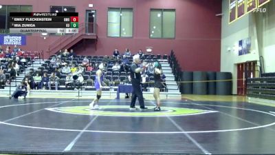 103 lbs Quarterfinal - Emily Fleckenstein, Mount Olive vs Mia Zuniga, King University