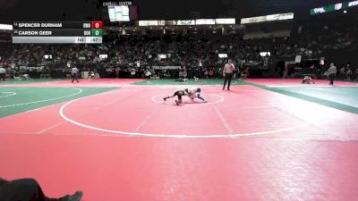 55 lbs Cons. Round 4 - Spencer Durham, BMDA vs Carson Geer, DONA