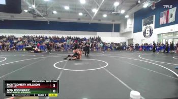 144 lbs Quarterfinal - Ivan Rodriguez, RBWC (Rancho Bernardo) vs Montgomery Willison, Legacy WC