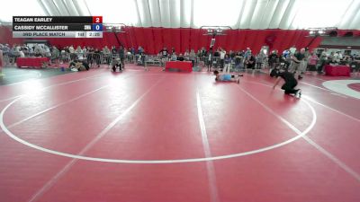 105 lbs 3rd Place Match - Teagan Earley vs Cassidy McCallister, Sebolt Wrestling Academy