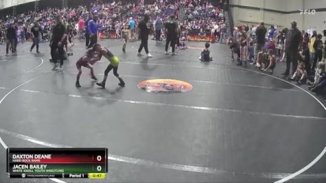 49 lbs Semifinal - Daxton Deane, Hard Rock Rams vs Jacen Bailey, White Knoll Youth Wrestling