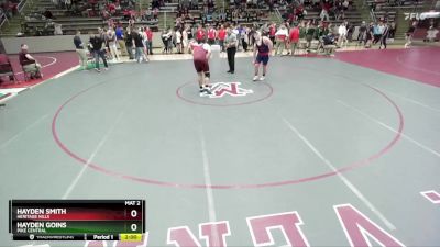 285 lbs Semifinal - Hayden Smith, Heritage Hills vs Hayden Goins, Pike Central