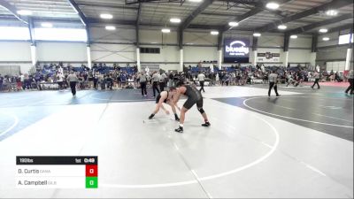 190 lbs Consi Of 8 #2 - Dante Curtis, Ganado WC vs Anthony Campbell, Gilbert WC