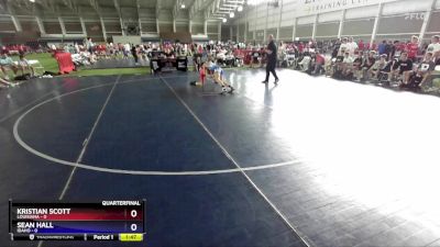 138 lbs Quarterfinals (8 Team) - Kristian Scott, Louisiana vs Sean Hall, Idaho