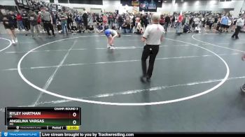 112 lbs Champ. Round 3 - Ryley Hartman, IA vs Angelina Vargas, MO