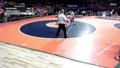 1A 157 lbs Cons. Round 3 - Carson Bissey, Olney (Richland County) vs Parker Ray, Vandalia