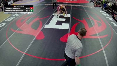 Champ. Round 1 - Addison Marschman, Fairbury Girls vs Lizbeth Gonzalez, West Point-Beemer Girls