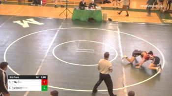 132 lbs Consolation - Zack O'Neil, Bridgewater-Raynham vs Brock Pacheco, Mt. Hope