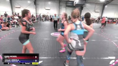 128 lbs Round 2 (3 Team) - Kara Mckeel, RPA vs Vivian Urriola, Reverence Wrestling