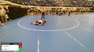 7th - 8th grade - 88 Champ. Round 1 - Jackson Draheim, Moen Wrestling Academy vs Daniel White, Iowa