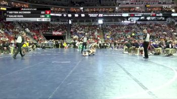 1A-132 lbs Cons. Round 3 - Keyten Jacobsen, Jesup vs Kalab Kuhl, Logan-Magnolia