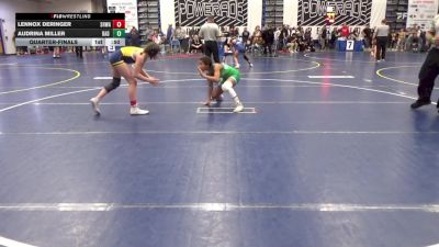 105-112 lbs Quarterfinal - Lennox Deringer, SHWA vs Audrina Miller, Bad Karma