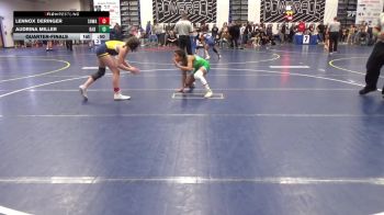 105-112 lbs Quarterfinal - Lennox Deringer, SHWA vs Audrina Miller, Bad Karma
