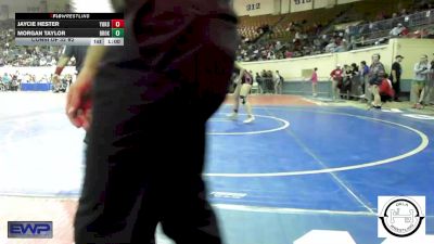 123 lbs Consi Of 32 #2 - Jaycie Hester, Yukon Middle School Girls vs Morgan Taylor, Broken Arrow Girls Junior High