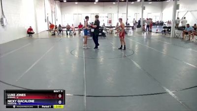 125 lbs Round 3 (8 Team) - Luke Jones, Kansas vs Nicky Giacalone, Missouri