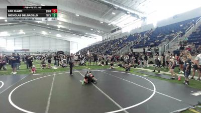 66 lbs Quarterfinal - Leo Clark, Stout Wrestling Academy vs Nicholas Delgadillo, Total Kaos WC