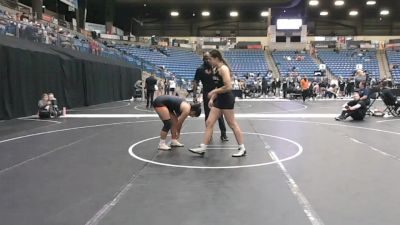 160 lbs Quarterfinal - Cecilia Lynch, Baker University vs Justice Thomas, Ottawa University