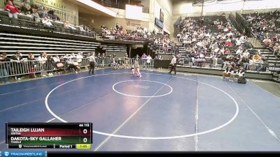 4A 115 lbs Cons. Round 2 - Dakota-sky Gallaher, Tooele vs Taileigh Lujan, Uintah