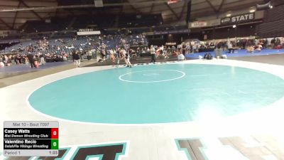 132 lbs 1st Place Match - Casey Watts, Mat Demon Wrestling Club vs Valentino Recio, SelahFlo Vikings Wrestling