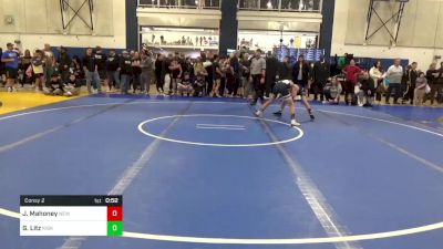 87 lbs Consy 2 - Jackson Mahoney, New England Gold vs Gavin Litz, Kiski Area