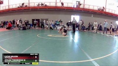 75 lbs Cons. Round 3 - Lucas Wilson, Unattached vs Stevan Todorcevic Iii, Highland Wrestling Club