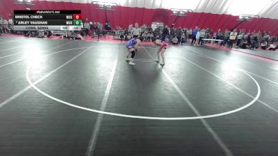 16U Girls - 130 lbs Cons. Semis - Megan Ramsay, Wisconsin vs Bailey English, Wisconsin