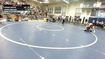 144 lbs Cons. Round 4 - Joseph Enriquez, El Toro vs Dominic Bustos, Westminster