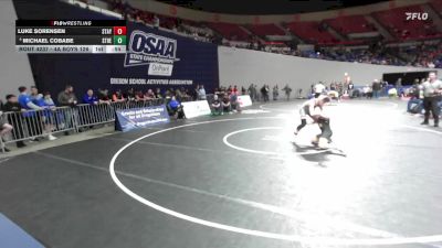 4A Boys 126 lbs Cons. Round 2 - Michael Cobabe, St. Helens Boys vs Luke Sorensen, Stayton Boys